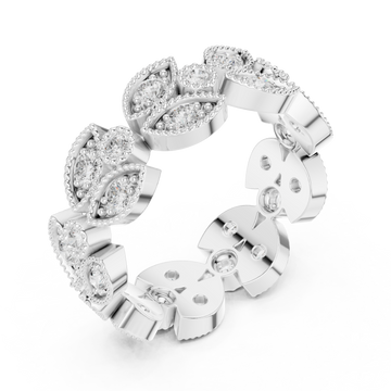  White Gold Muse Embrace Gem Encircle Ring Right View
