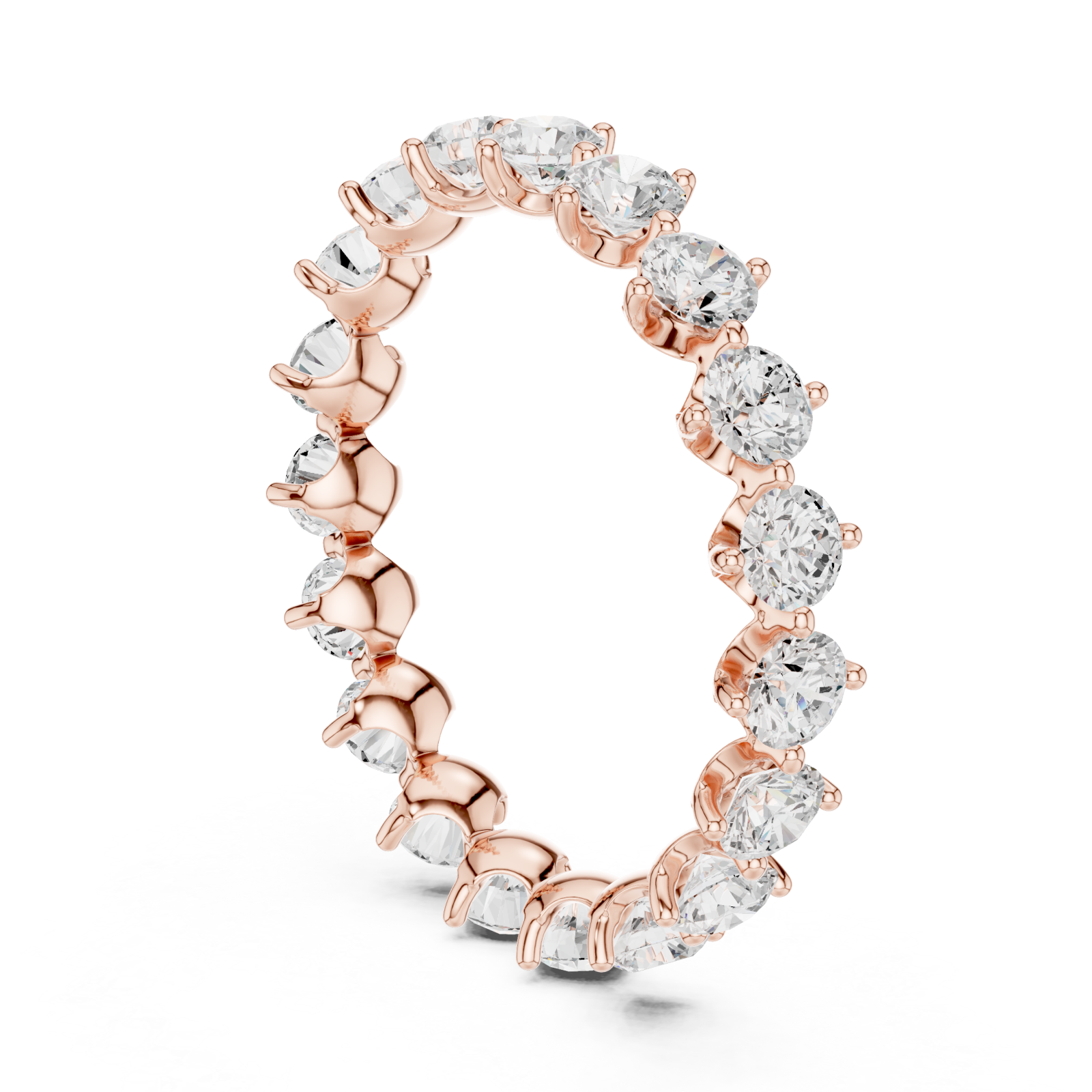  Rose Gold Luminescent Harmony Signature Ring Left View