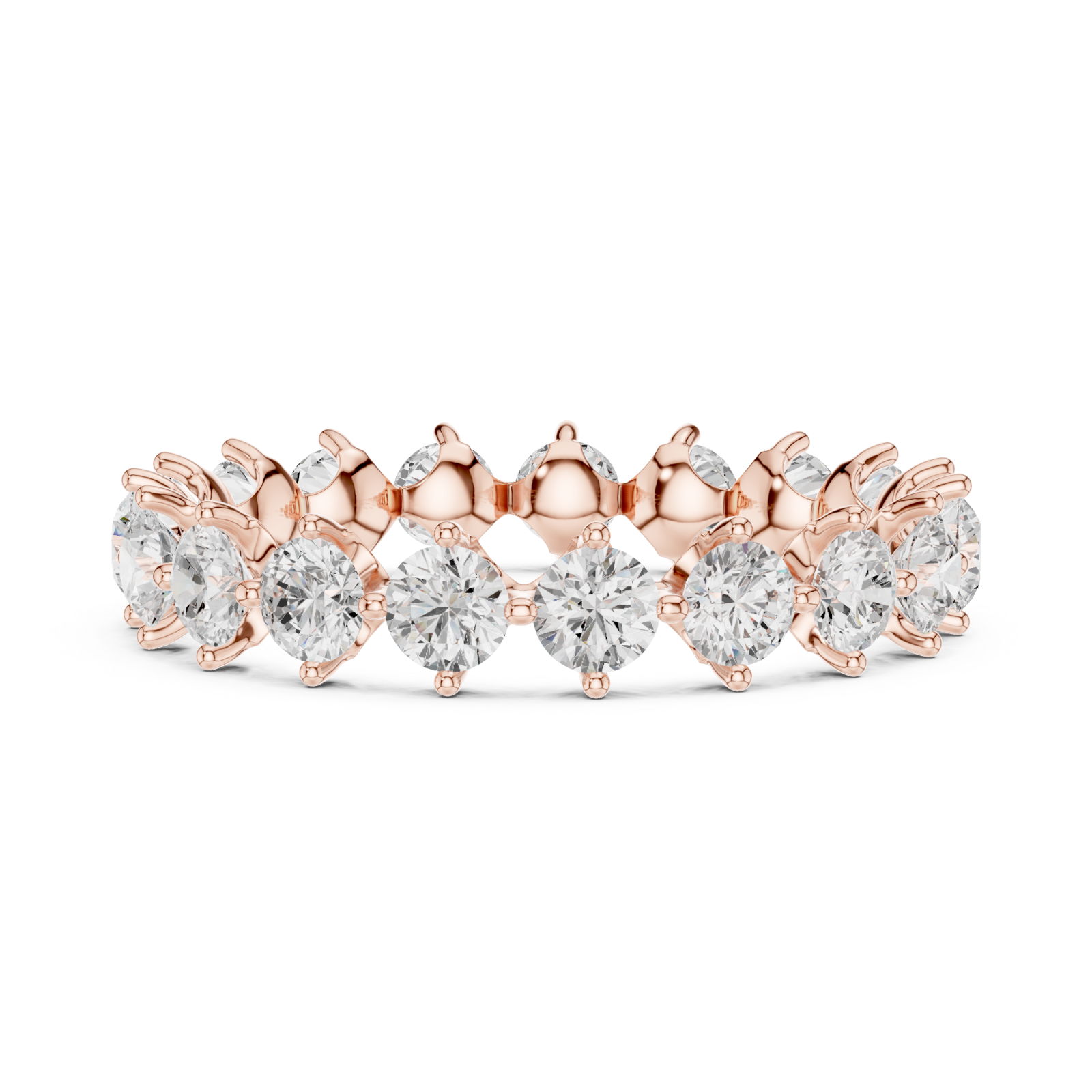  Rose Gold Luminescent Harmony Signature Ring Side View