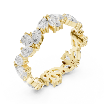 Gold Celestial Grace Eternity Bloom Ring Right View