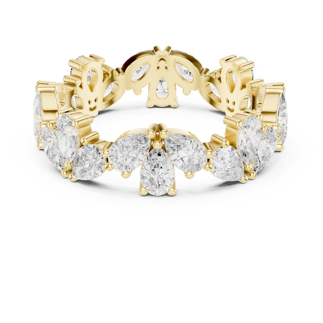Gold Celestial Grace Eternity Bloom Ring Right View