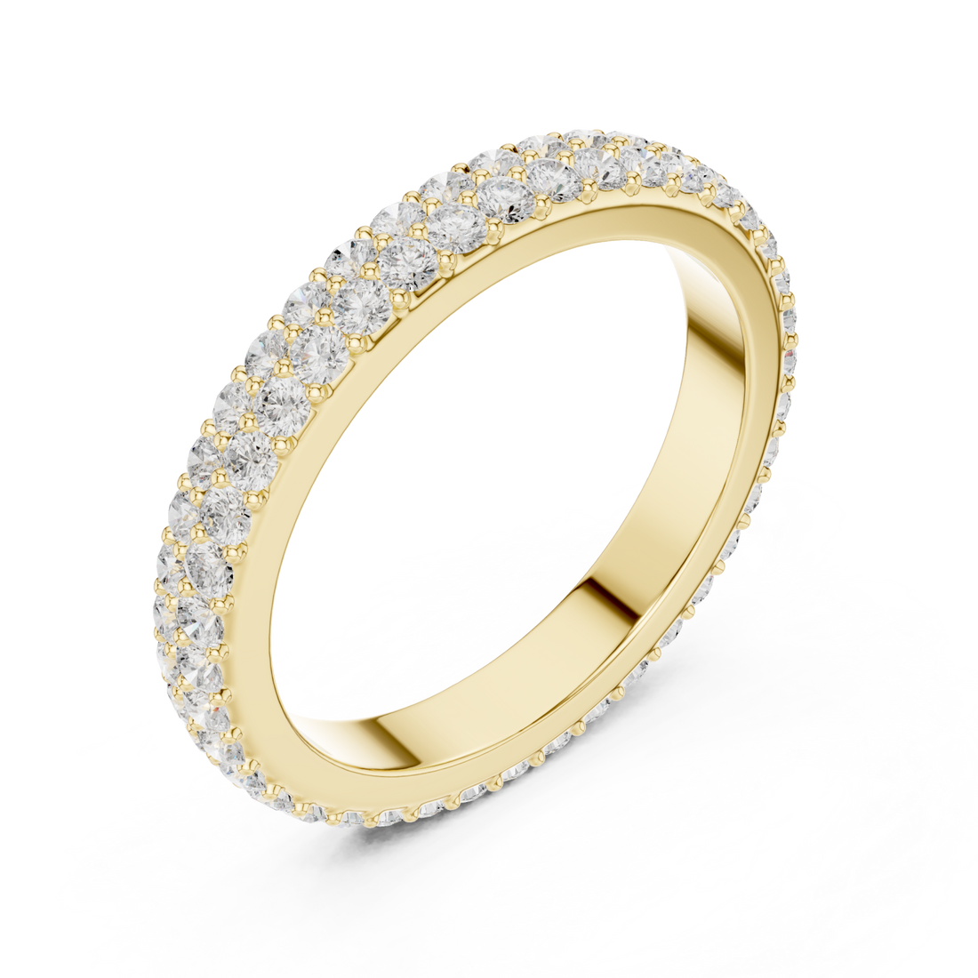 Gold Celestial Harmony Eternity Band Right View