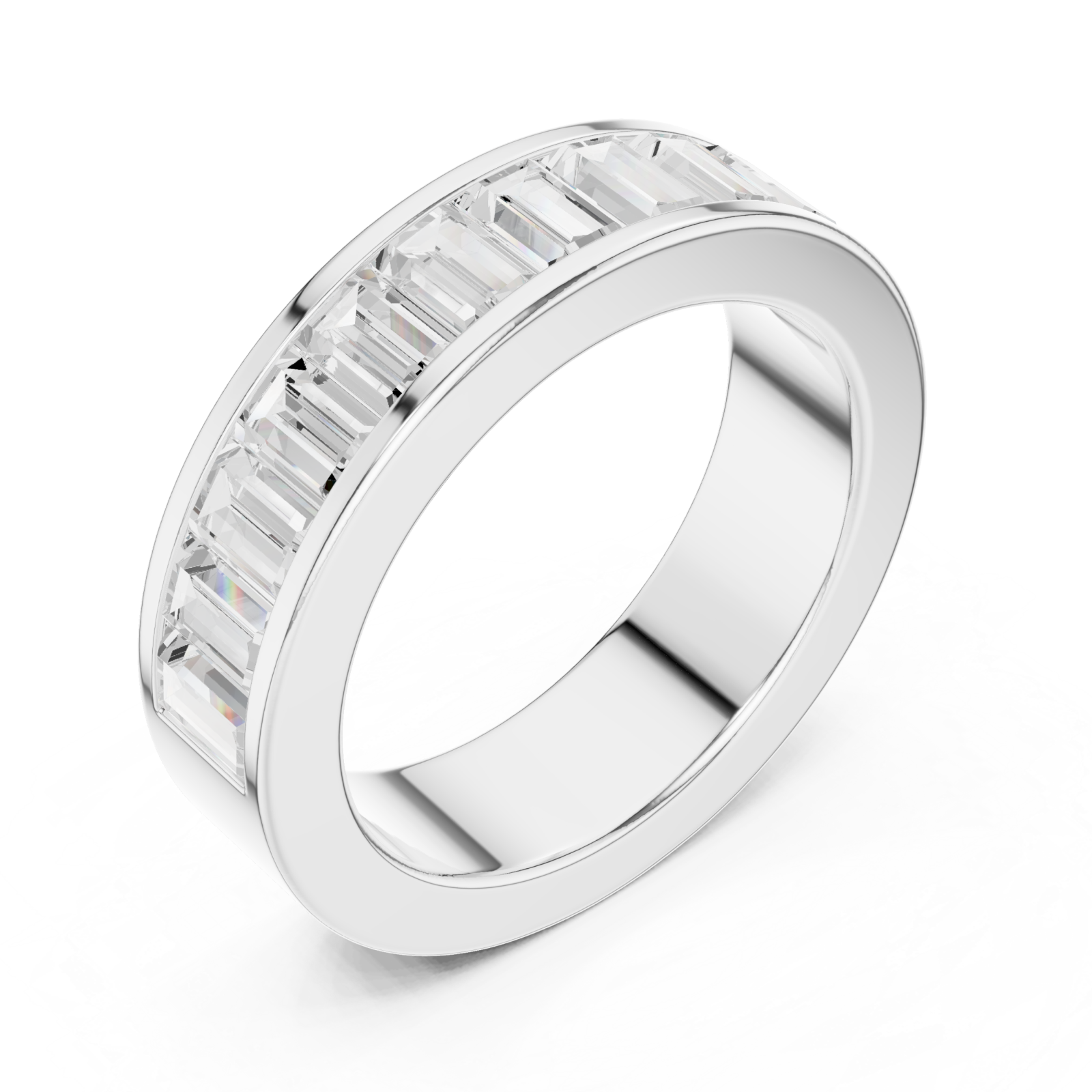  White Gold Timeless Aura Bar Set Band Right View