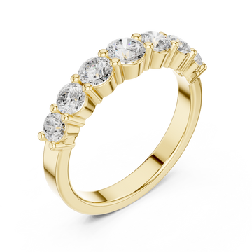 Gold Modern Grace Band Ring Right View