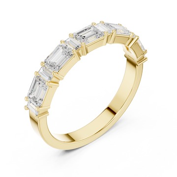 Gold Luminous Step Silhouette Ring Right View