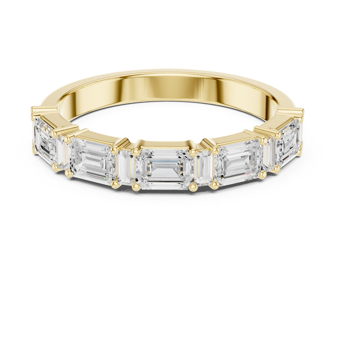 Gold Luminous Step Silhouette Ring Right View