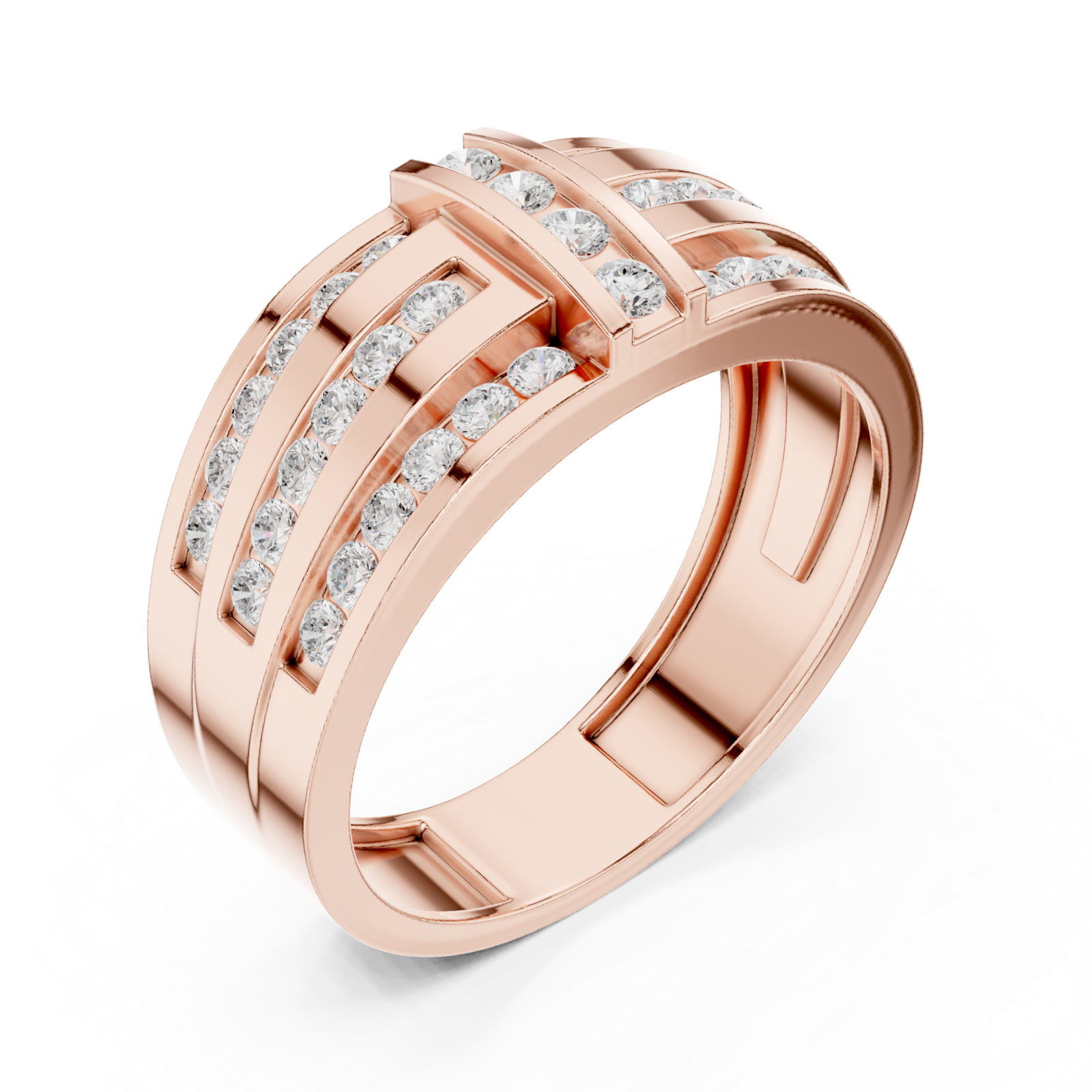  Rose Gold Radiant Pathway Luxe Band Right View