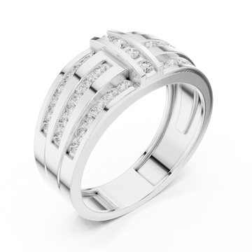  White Gold Radiant Pathway Luxe Band Right View