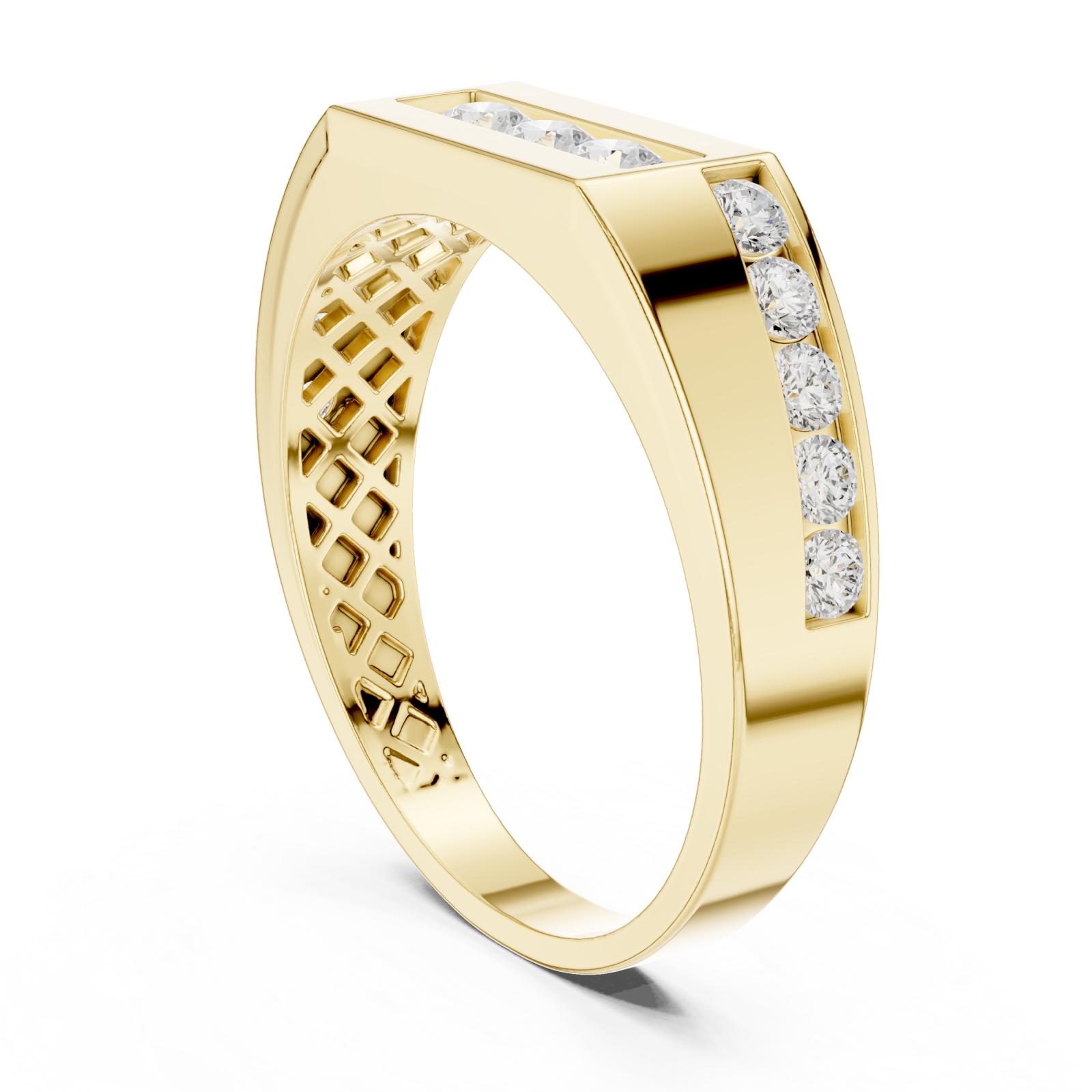  Gold Timeless Gentleman's Channel Band Left View