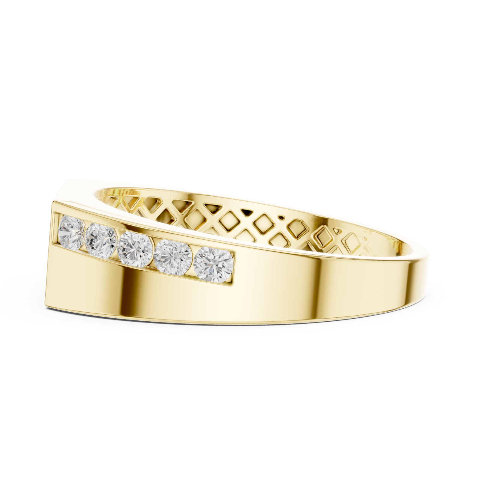  Gold Timeless Gentleman's Channel Band Side View