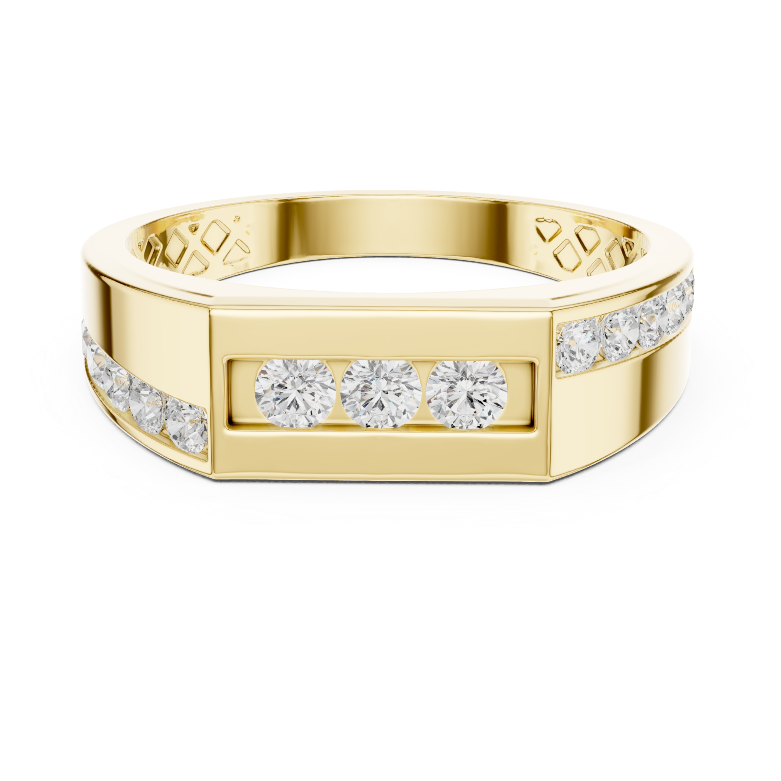  Gold Timeless Gentleman's Channel Band Front View