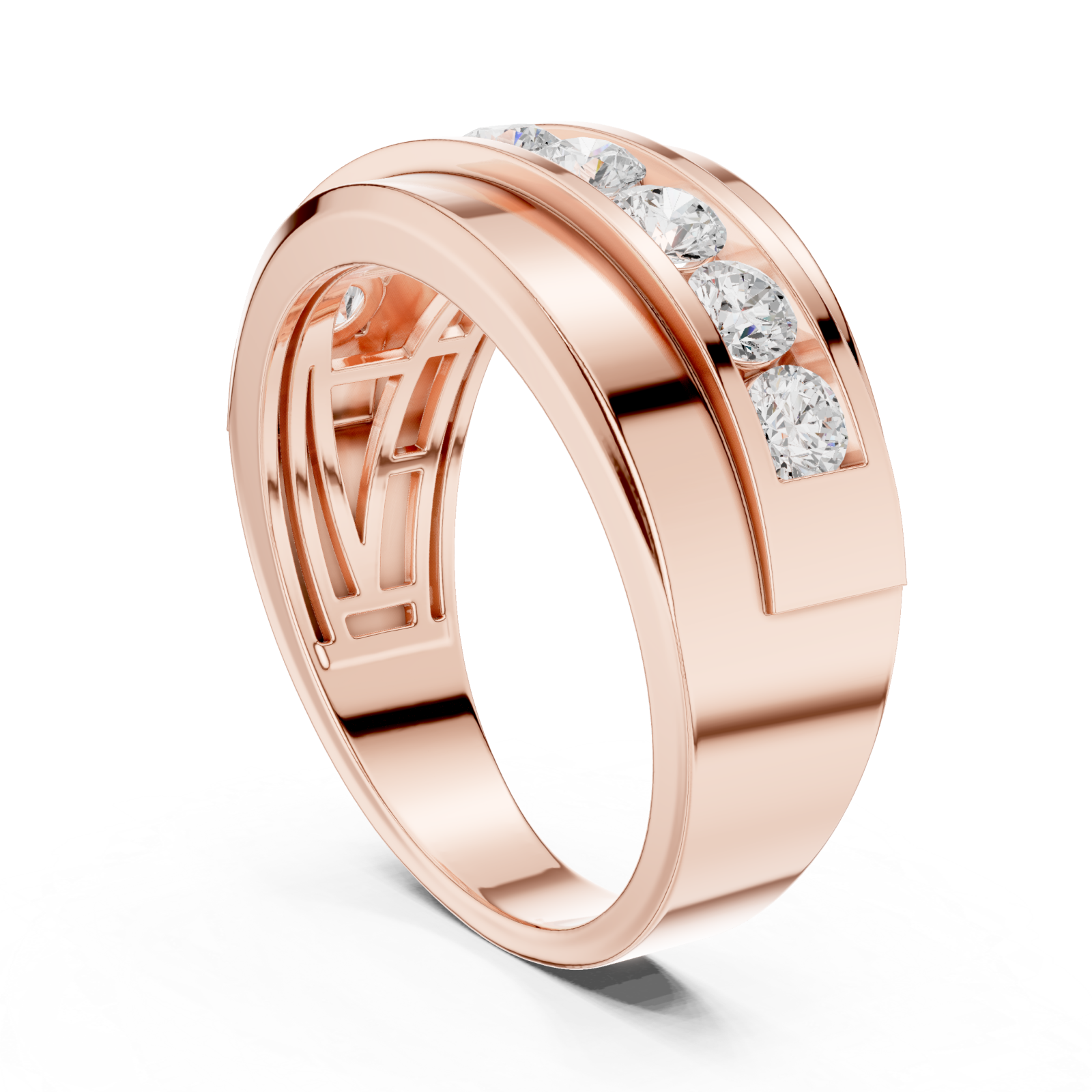  Rose Gold Signature Allure Fusion Band Left View
