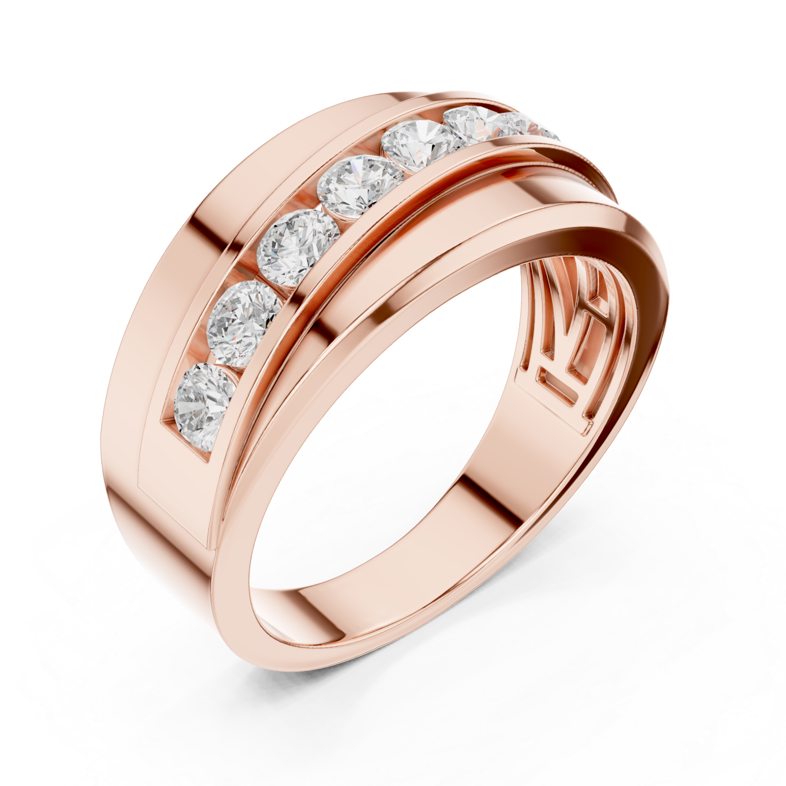  Rose Gold Signature Allure Fusion Band Right View