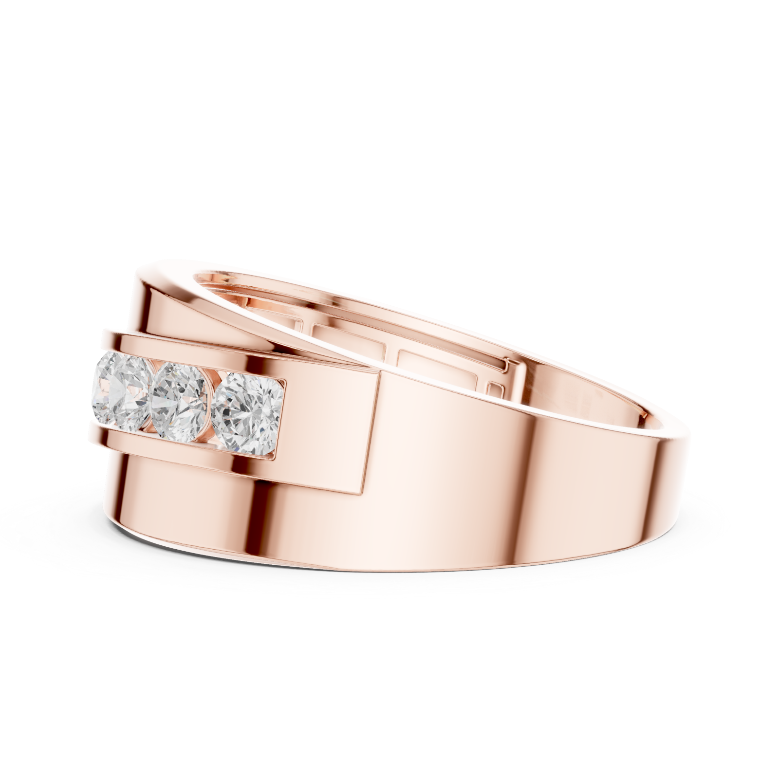 Rose Gold Signature Allure Fusion Band Side View