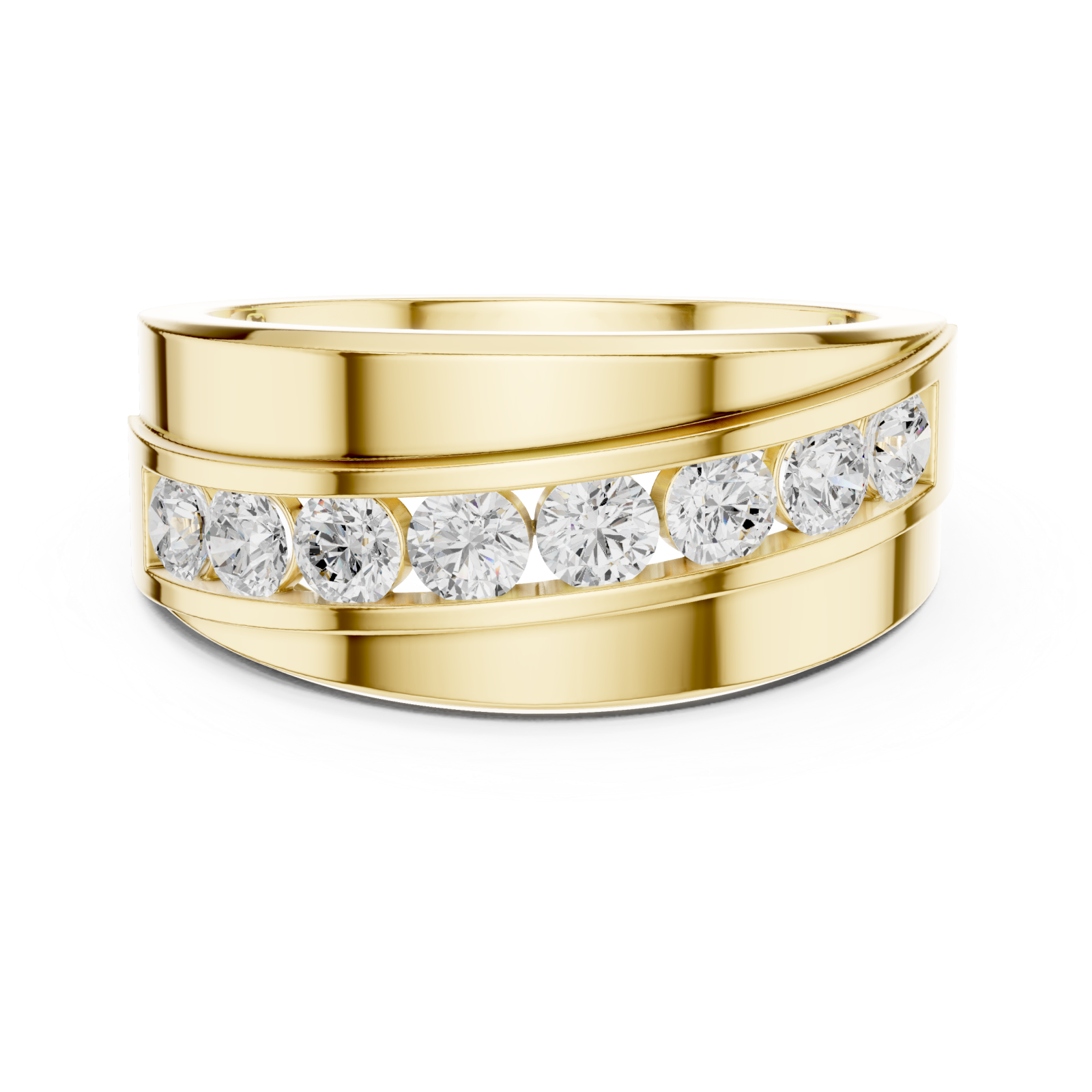  Gold Signature Allure Fusion Band Front View