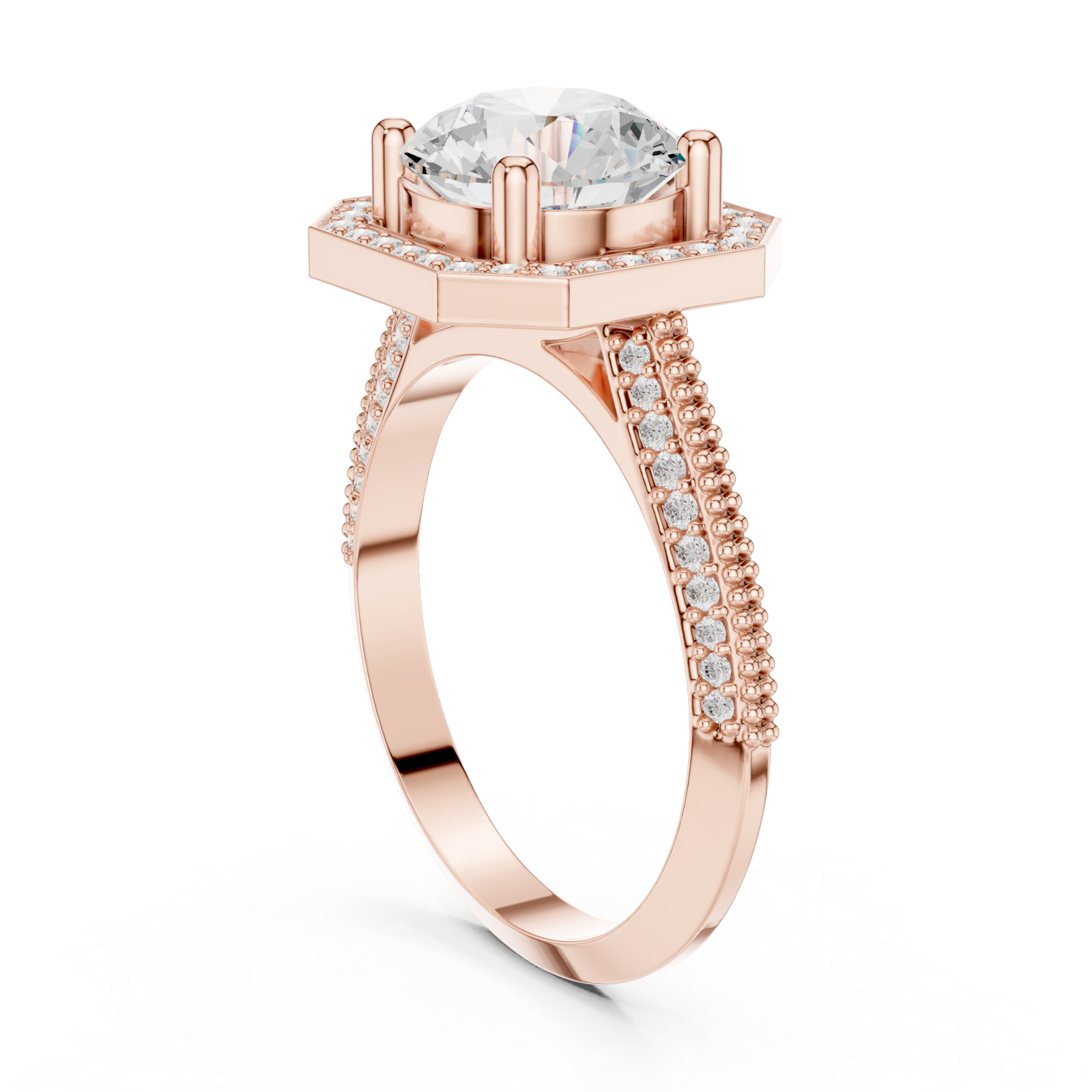  Rose Gold Midnight Dream Fusion Band Left View