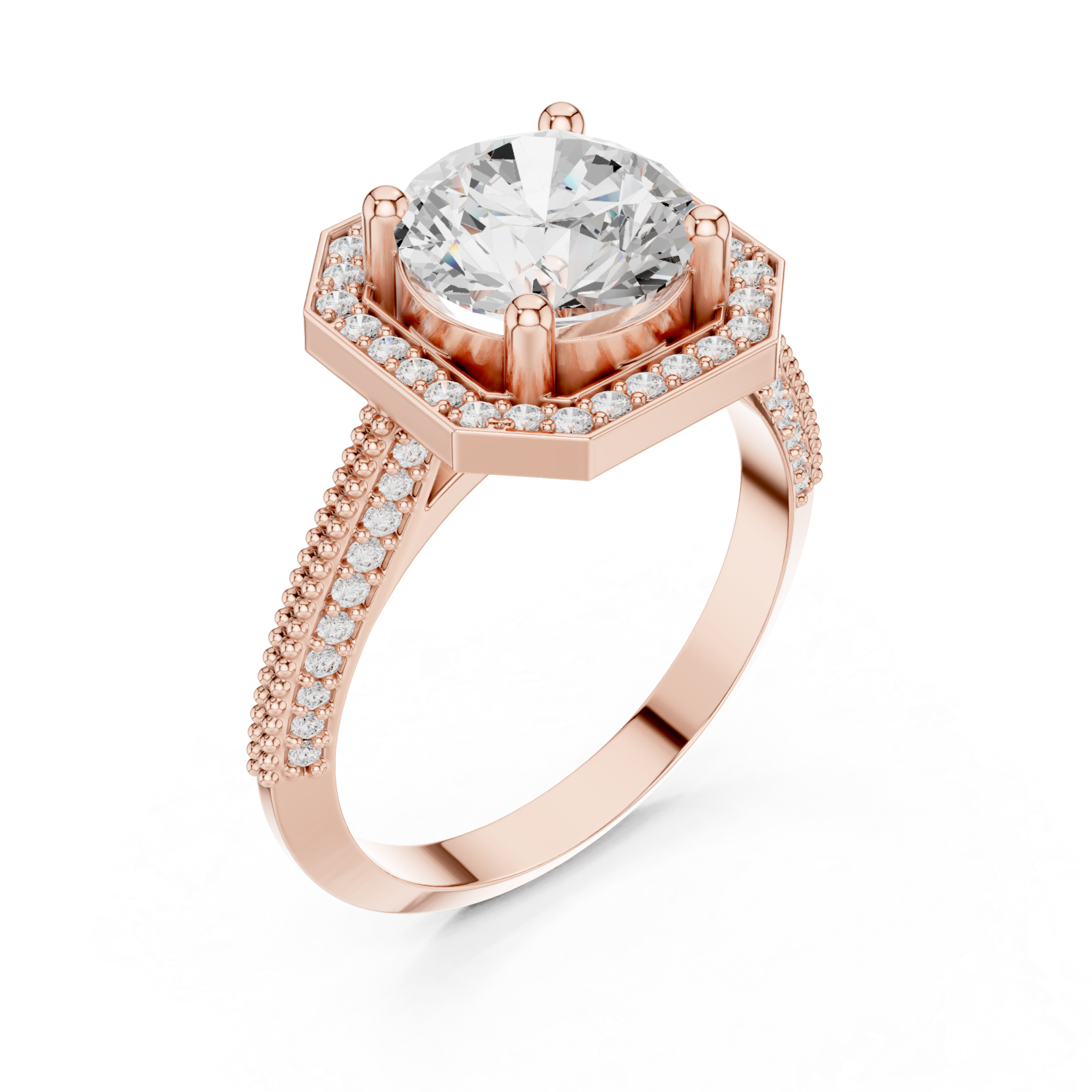  Rose Gold Midnight Dream Fusion Band Right View