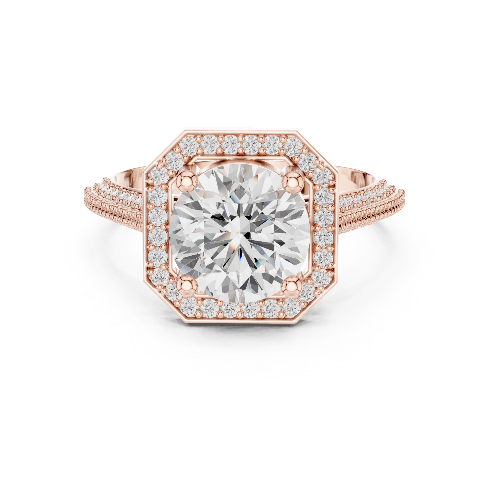  Rose Gold Midnight Dream Fusion Band Front View