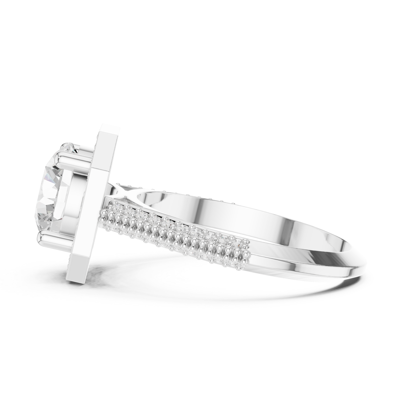  White Gold Midnight Dream Fusion Band Side View