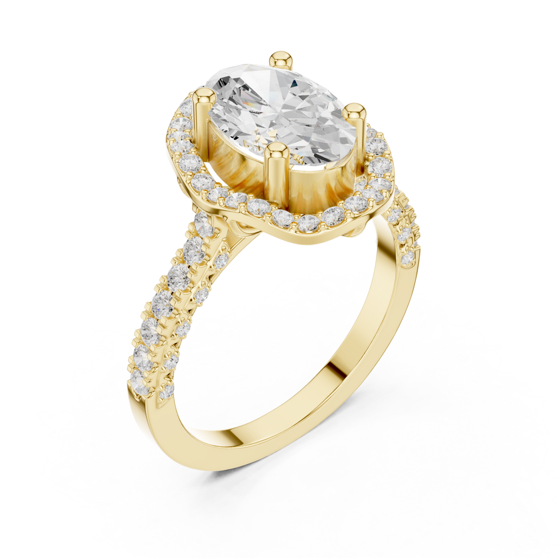 Gold Twilight Promise Regal Statement Ring Right View
