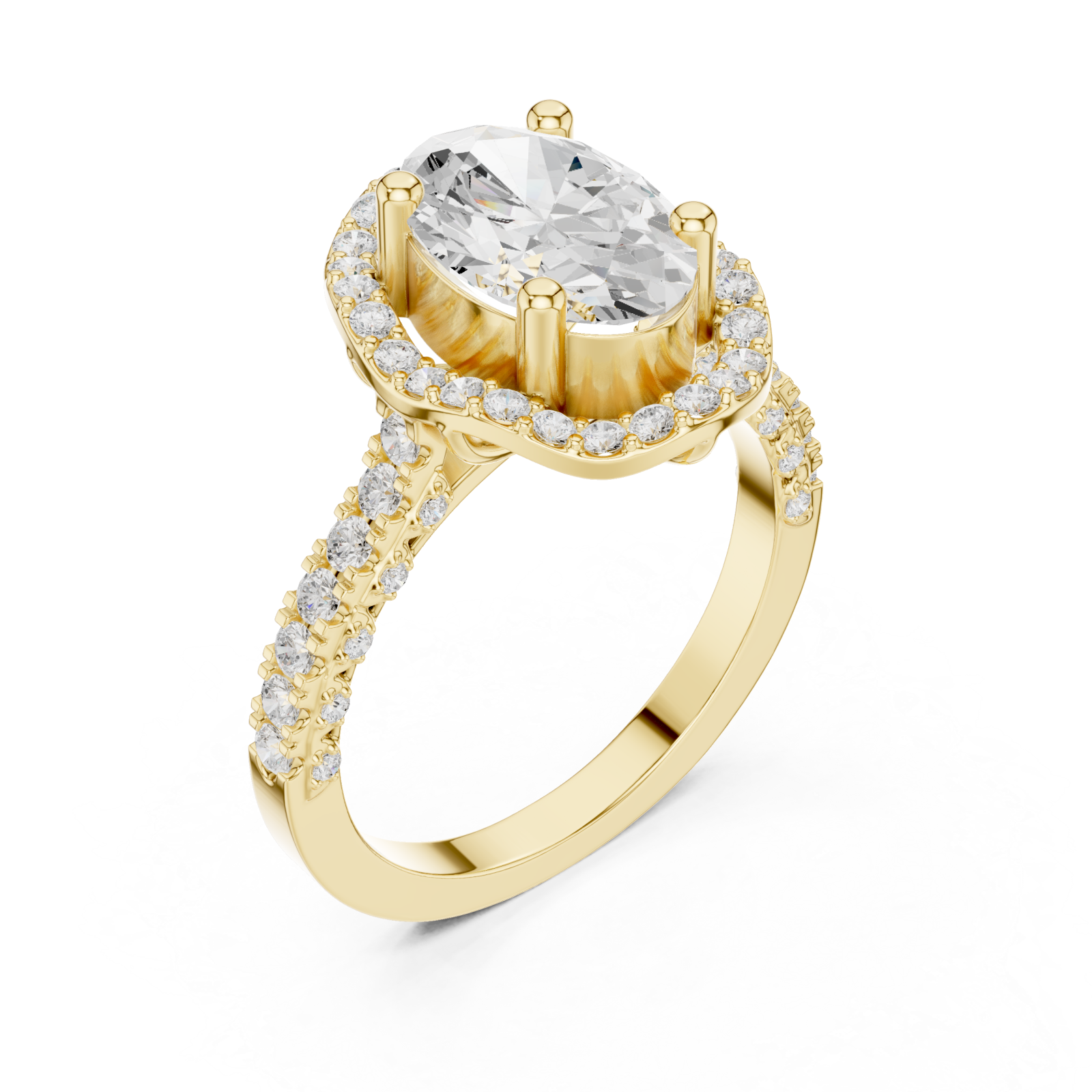 Gold Twilight Promise Regal Statement Ring Right View