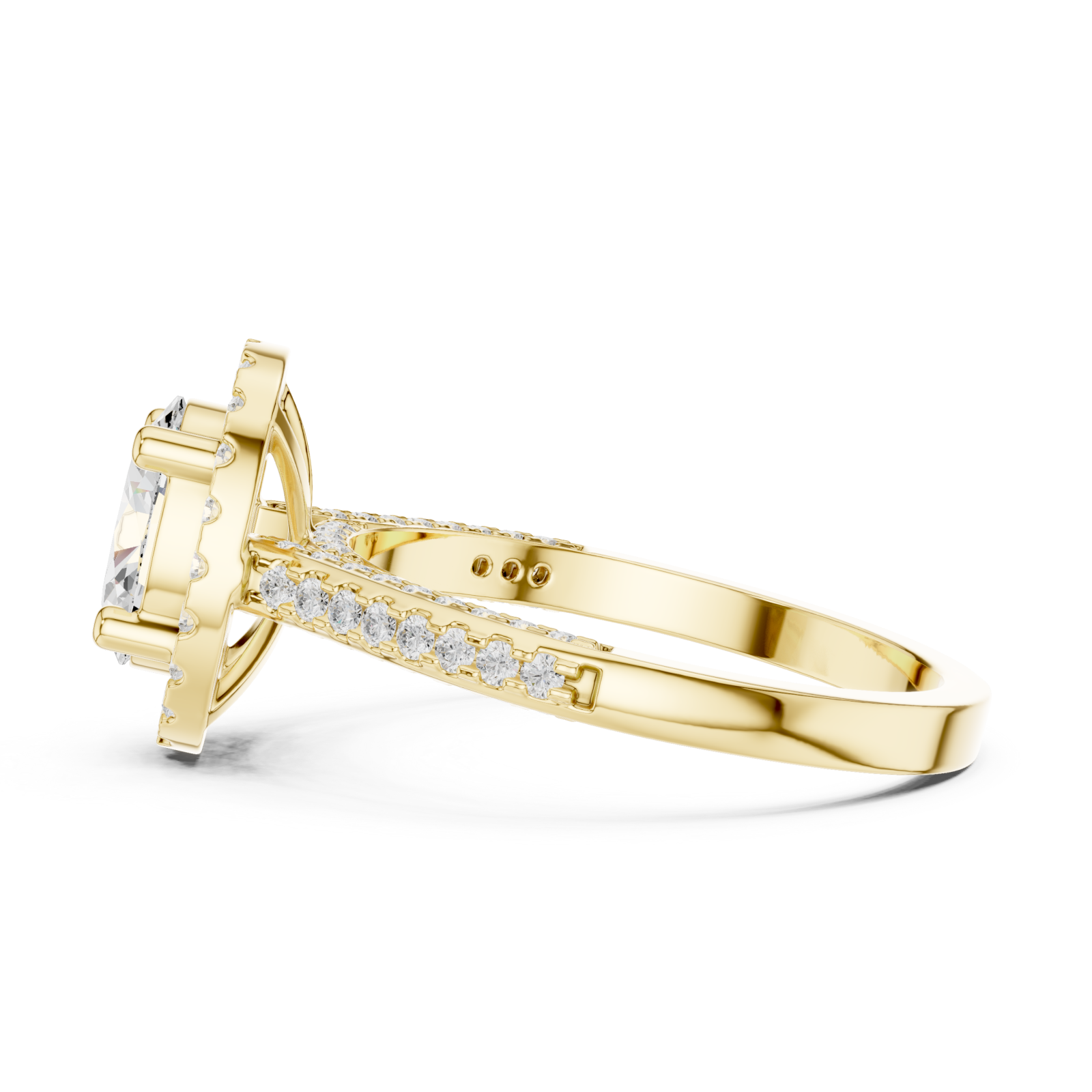  Gold Timeless Regal Aurora Heirloom Ring Side View