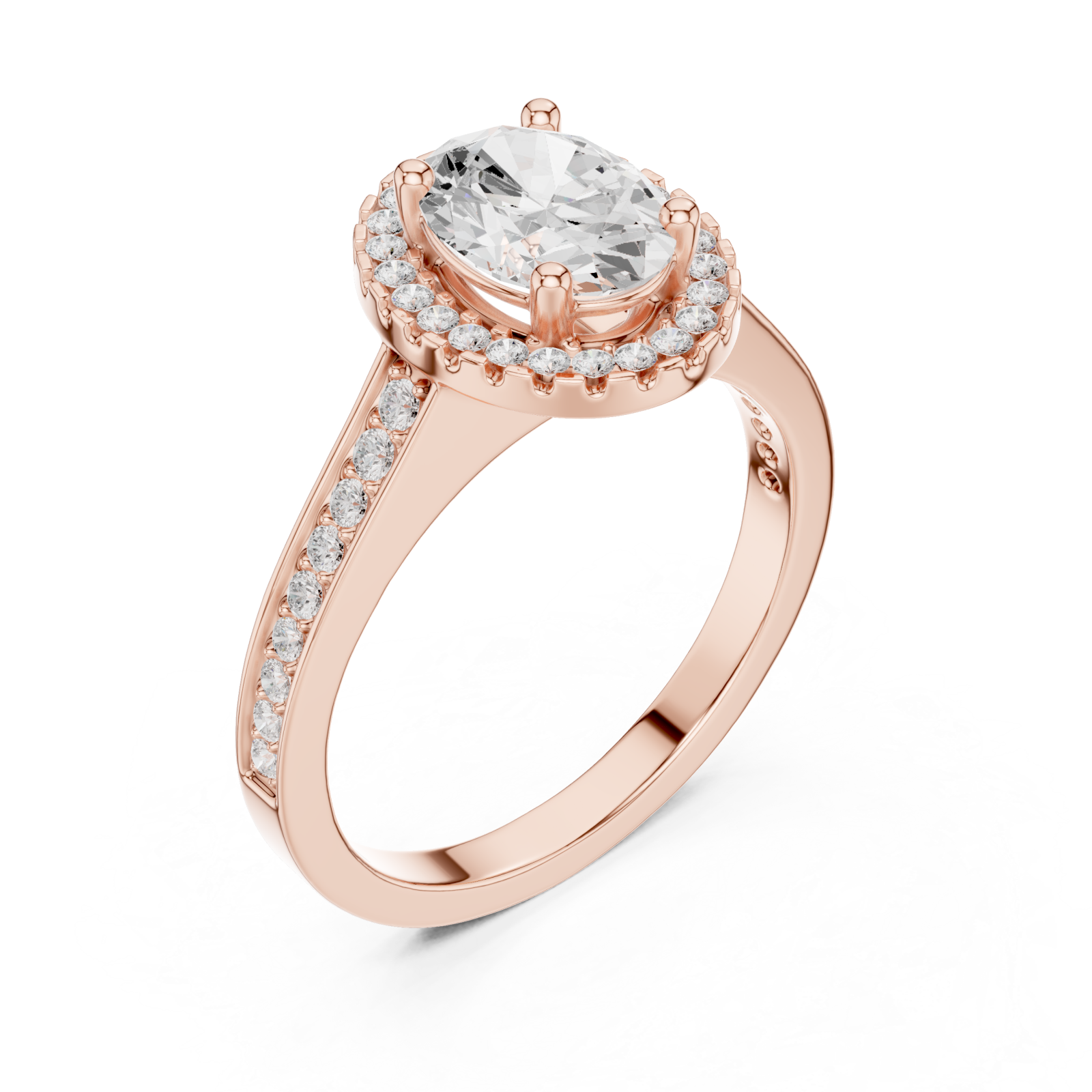  Rose Gold Opulent Harmony Promise Ring Right View