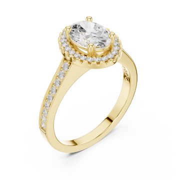 Gold Opulent Harmony Promise Ring Right View