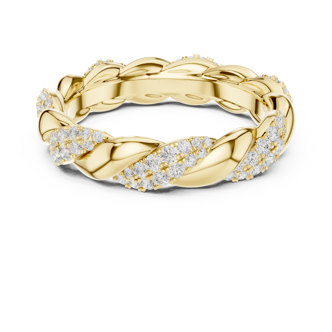 Gold Serene Luxe Spiral Band Right View