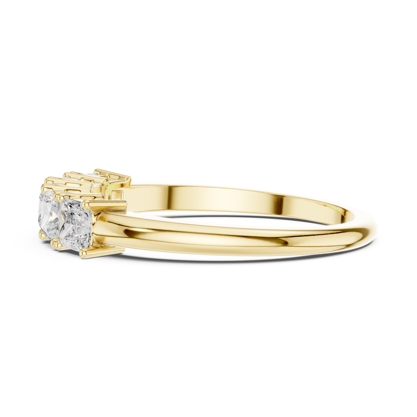  Gold Cascading Radiance Princess Band Side View