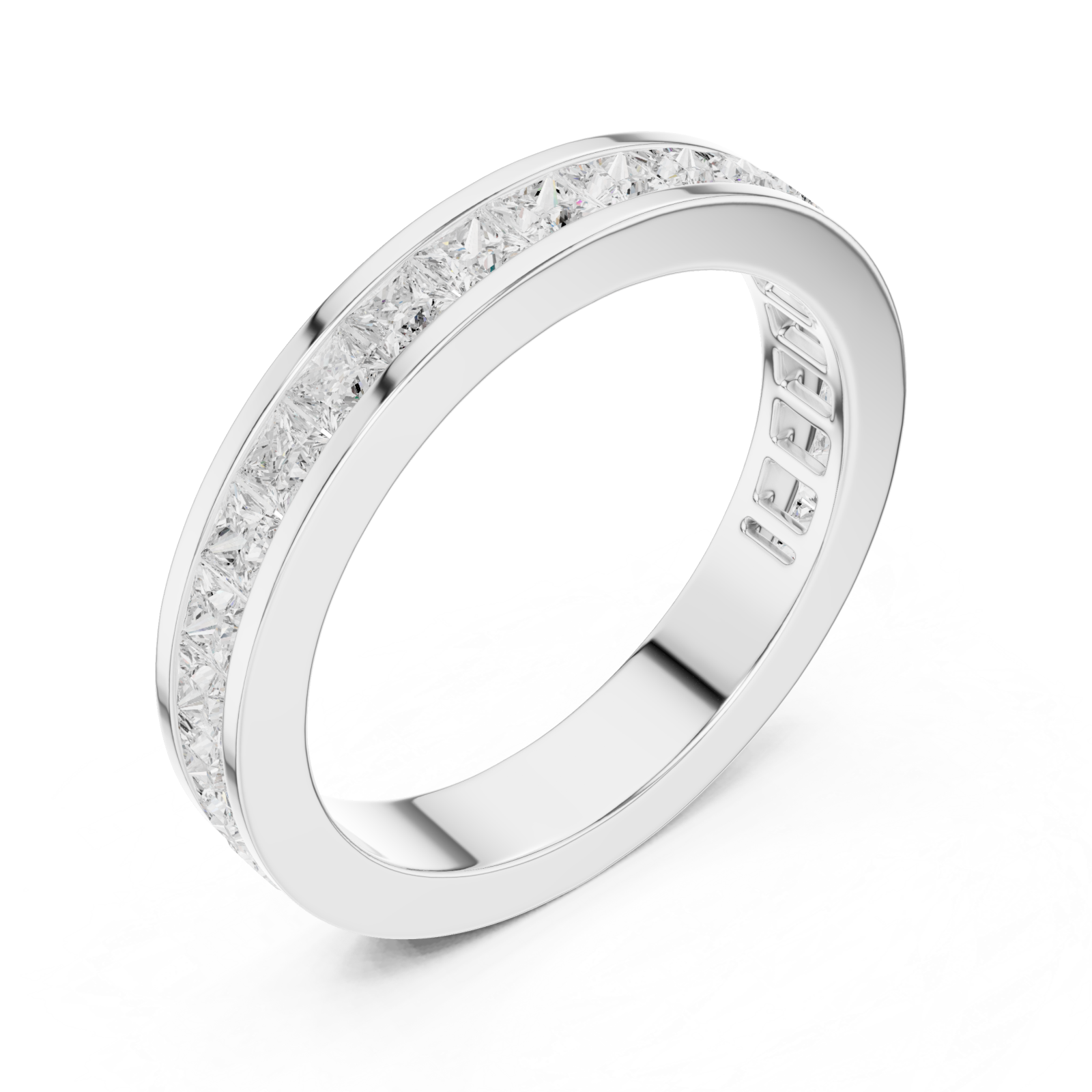  White Gold Radiant Promise Eternity Band Ring Right View