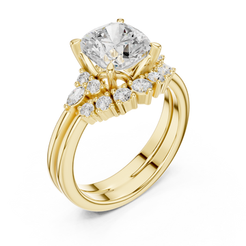 Gold Lustrous Aura Harmony Statement Band Right View