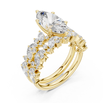 Gold Eternal Grace Blossom Band Ring Right View