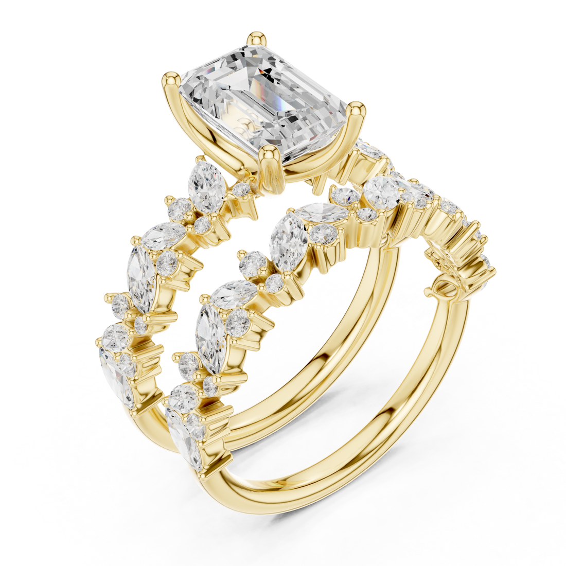 Gold Twilight Blossom Regal Band Right View