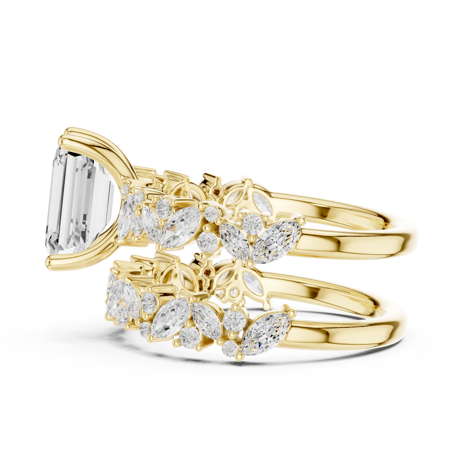  Gold Twilight Blossom Regal Band Side View