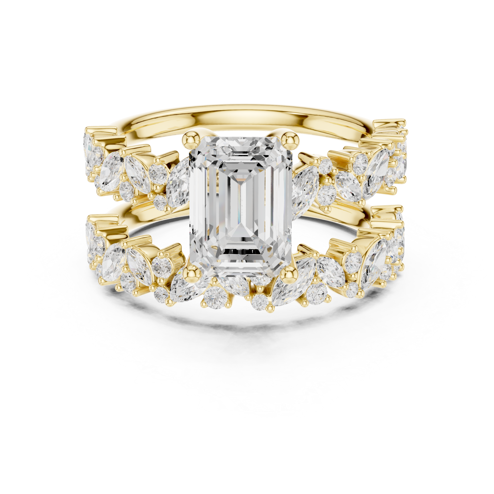  Gold Twilight Blossom Regal Band Front View