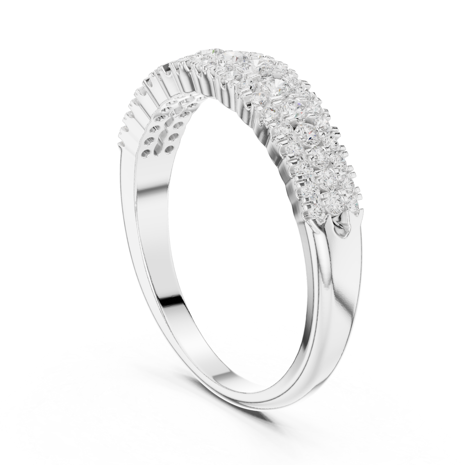  White Gold Twilight Mirage Accent Ring Left View