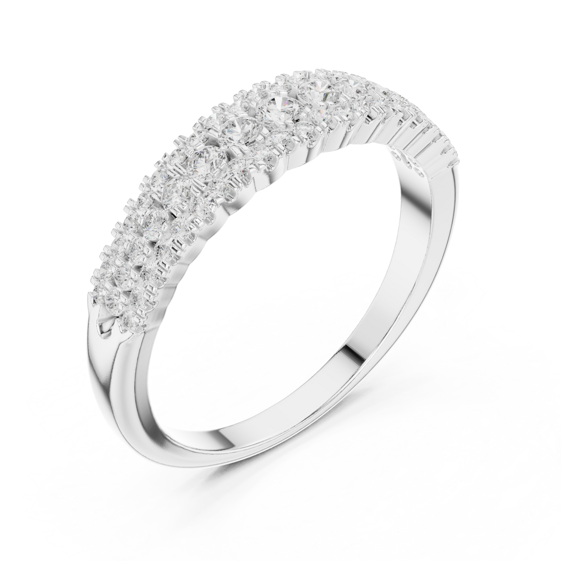  White Gold Twilight Mirage Accent Ring Right View