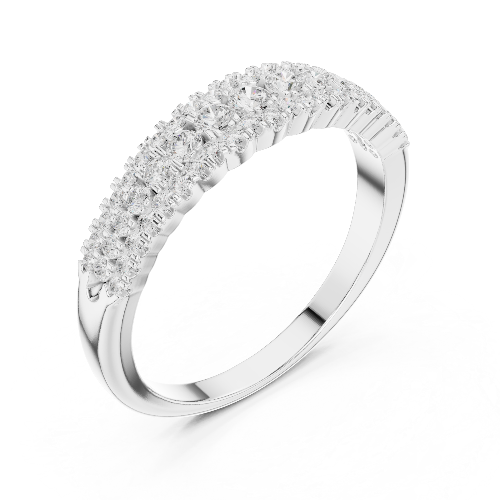  White Gold Twilight Mirage Accent Ring Right View
