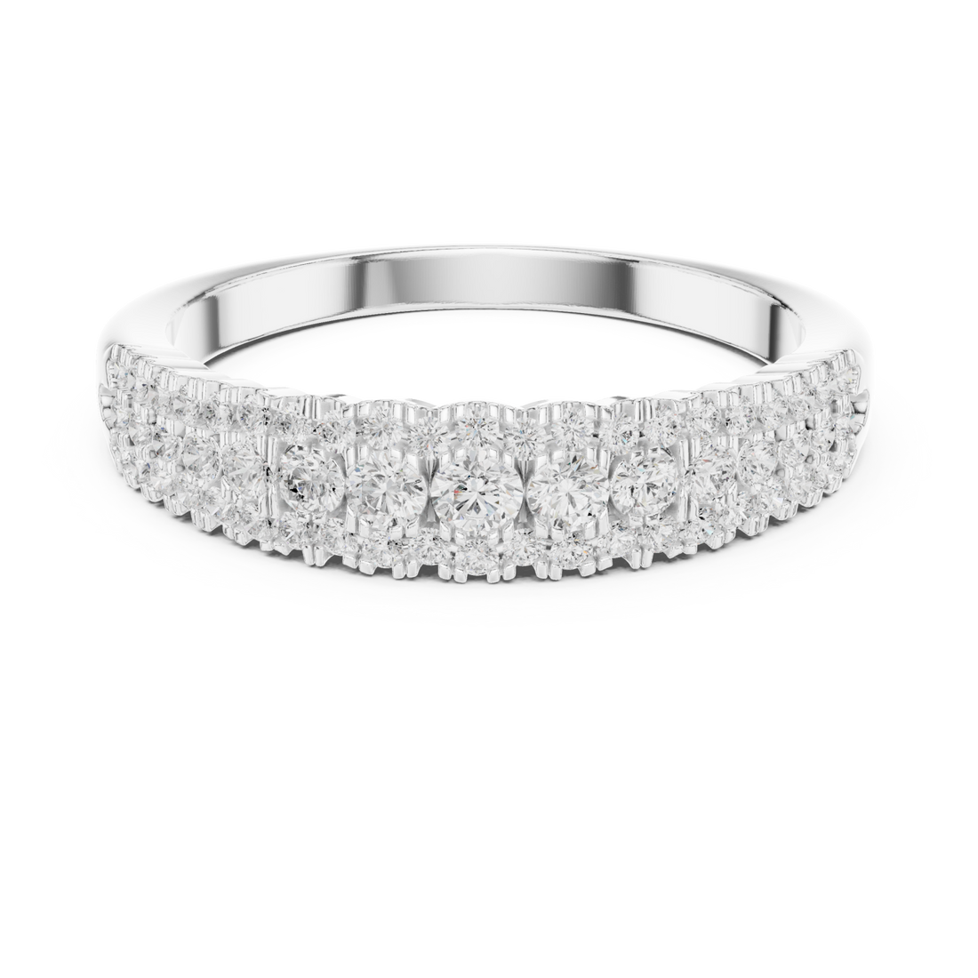  White Gold Twilight Mirage Accent Ring Right View