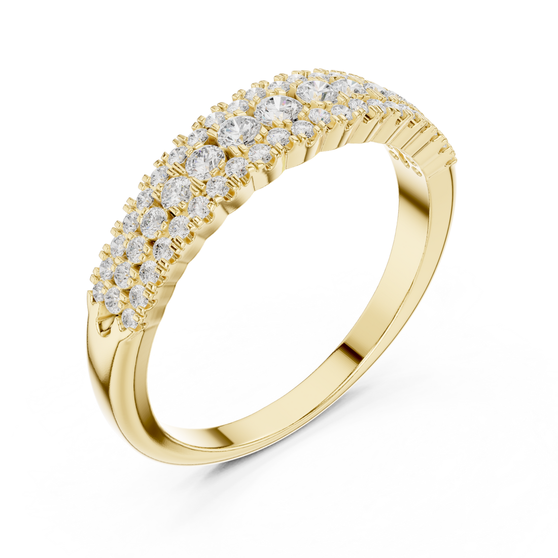 Gold Twilight Mirage Accent Ring Right View