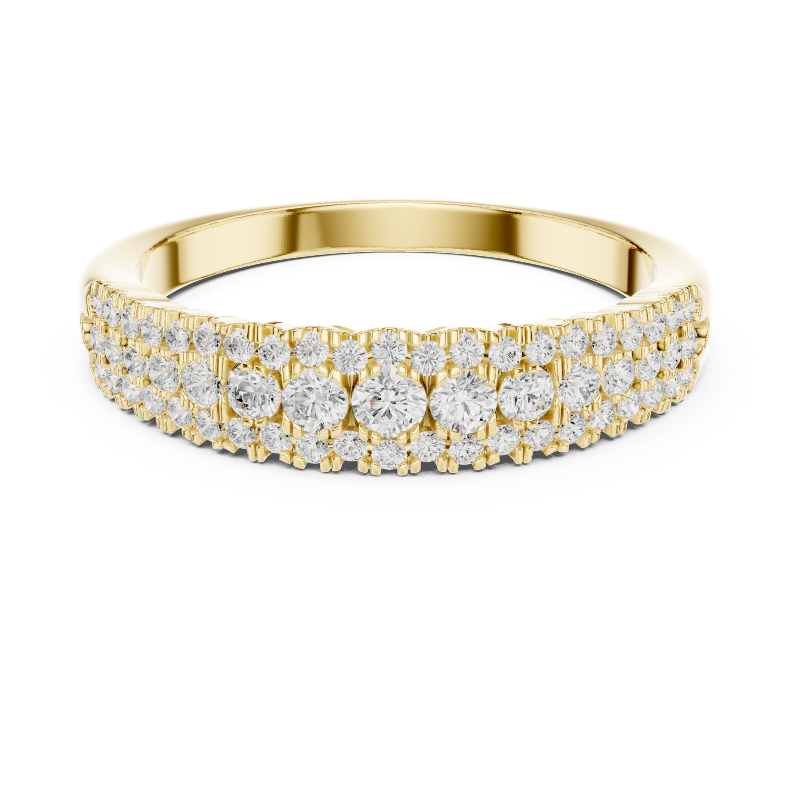  Gold Twilight Mirage Accent Ring Front View