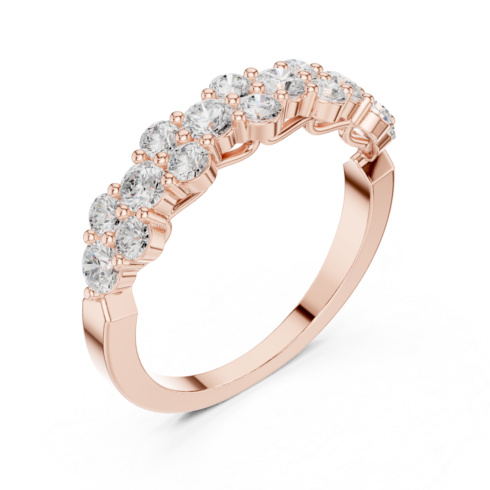  Rose Gold Enchant Radiance Petite Stackable Ring Right View