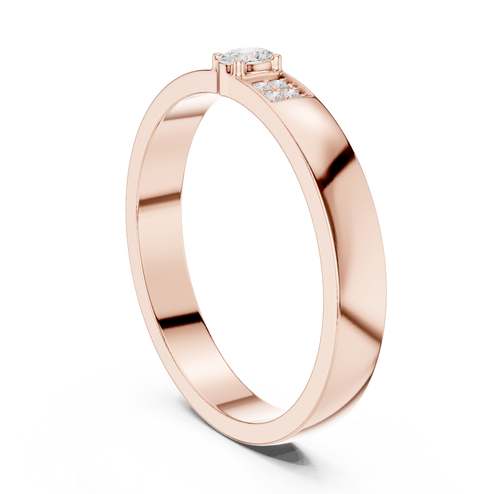  Rose Gold Serenity Whisper Band Left View