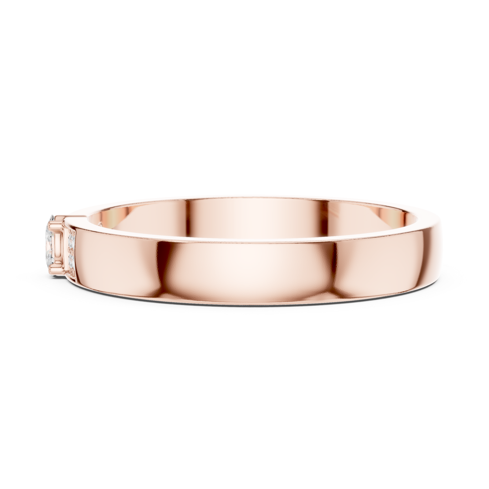  Rose Gold Serenity Whisper Band Side View