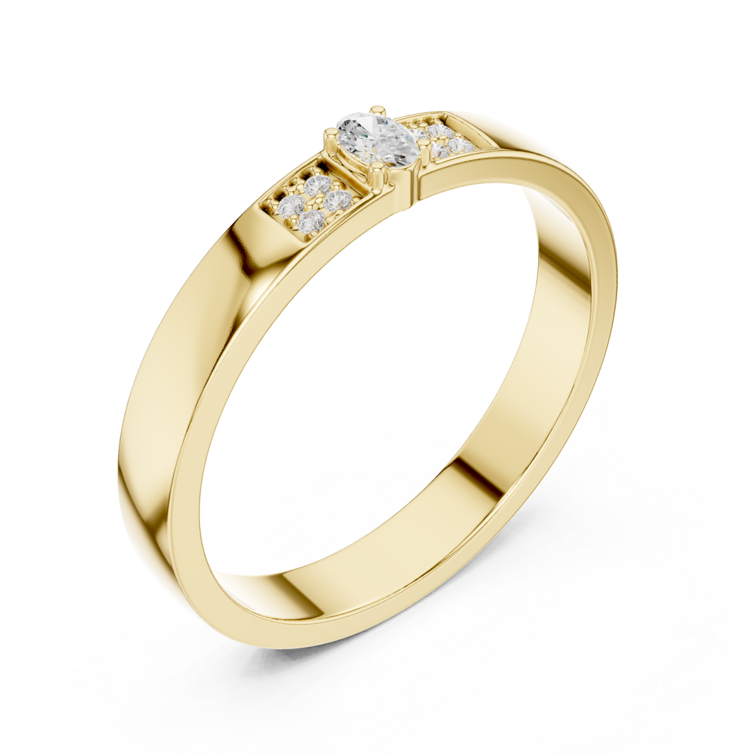 Gold Serenity Whisper Band Right View
