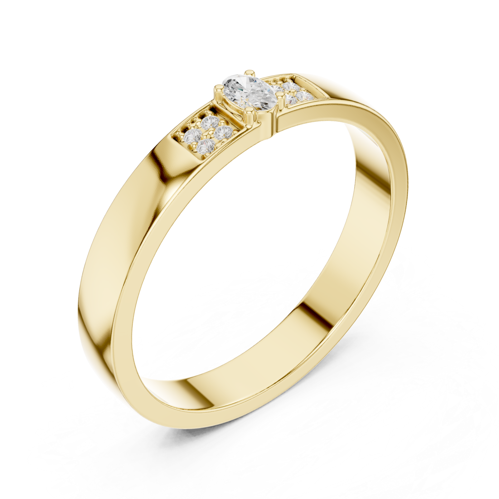 Gold Serenity Whisper Band Right View