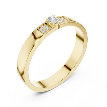 Gold Serenity Whisper Band Right View