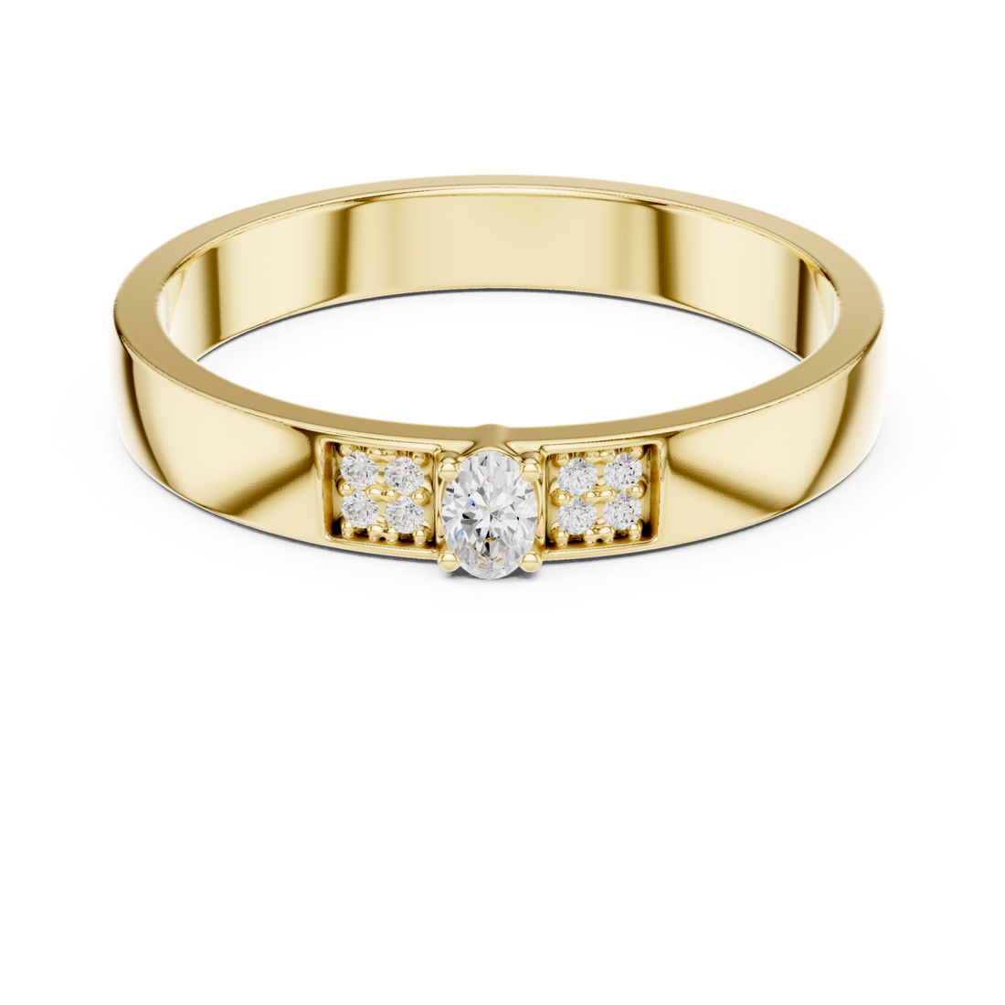 Gold Serenity Whisper Band Right View