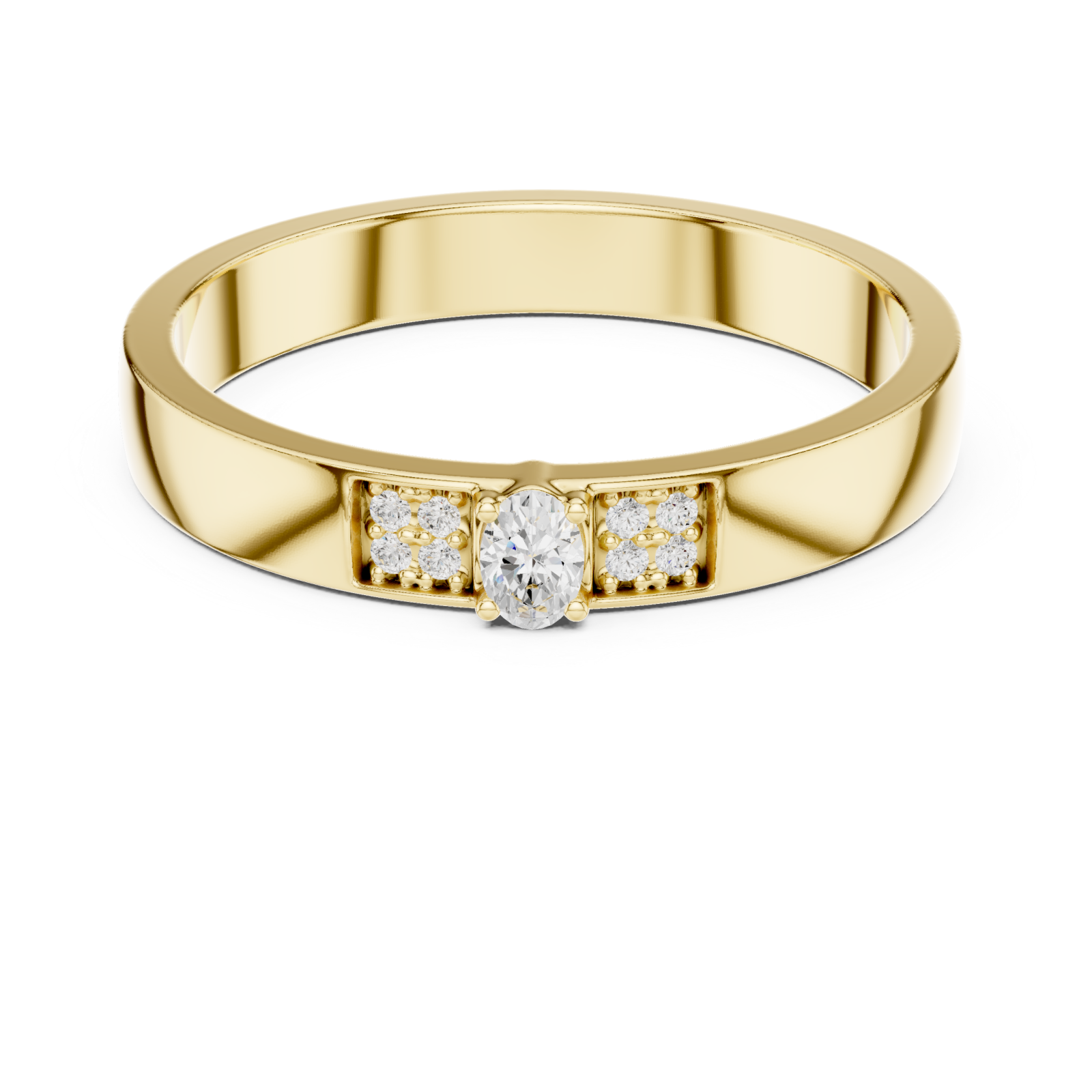  Gold Serenity Whisper Band Front View